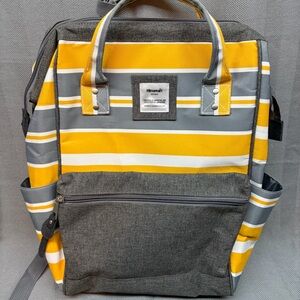 Himawari laptop school, travel backpack with built-in USB port adjustable straps